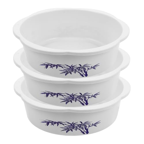 Toyvian 3 pièces Pot Hydroponique Lotus pour Plantes Aquatiques Bol Rond Imprimé pour Lys Eau Décoration Intérieure Élégante et Compacte