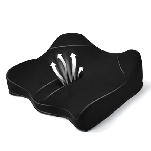 HEKOBAG Sitzkissen Bürostuhl Orthopädisch Steißbeinkissen Auto Ergonomisches Sitzkissen Stuhl Memory Schaum Sitzkissen Schwarz Autositzkissen Memory Foam Sitzkissen für Rollstuhl Gaming-Stuhl HEKOBAG Sitzkissen Bürostuhl Orthopädisch Steißbeinkissen Auto Ergonomisches Sitzkissen Stuhl Memory Schaum Sitzkissen Schwarz Autositzkissen Memory Foam Sitzkissen für Rollstuhl Gaming-Stuhl