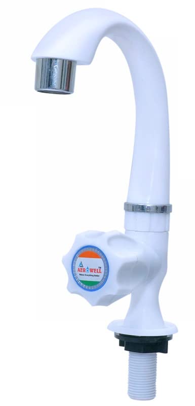 Aerowell Kitchen & Bathroom Plastic Basin Ka Nal Kitchen Sink Bathroom Wash Basin, White, Pack of 1, AERO35