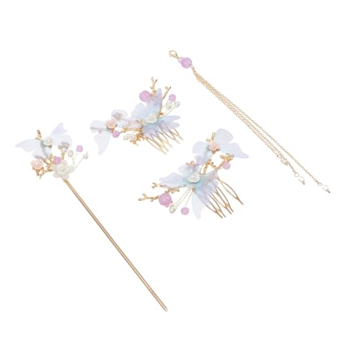 Bâtonnets à cheveux en alliage ciselé : accessoires de coiffure vintage style geisha Japon