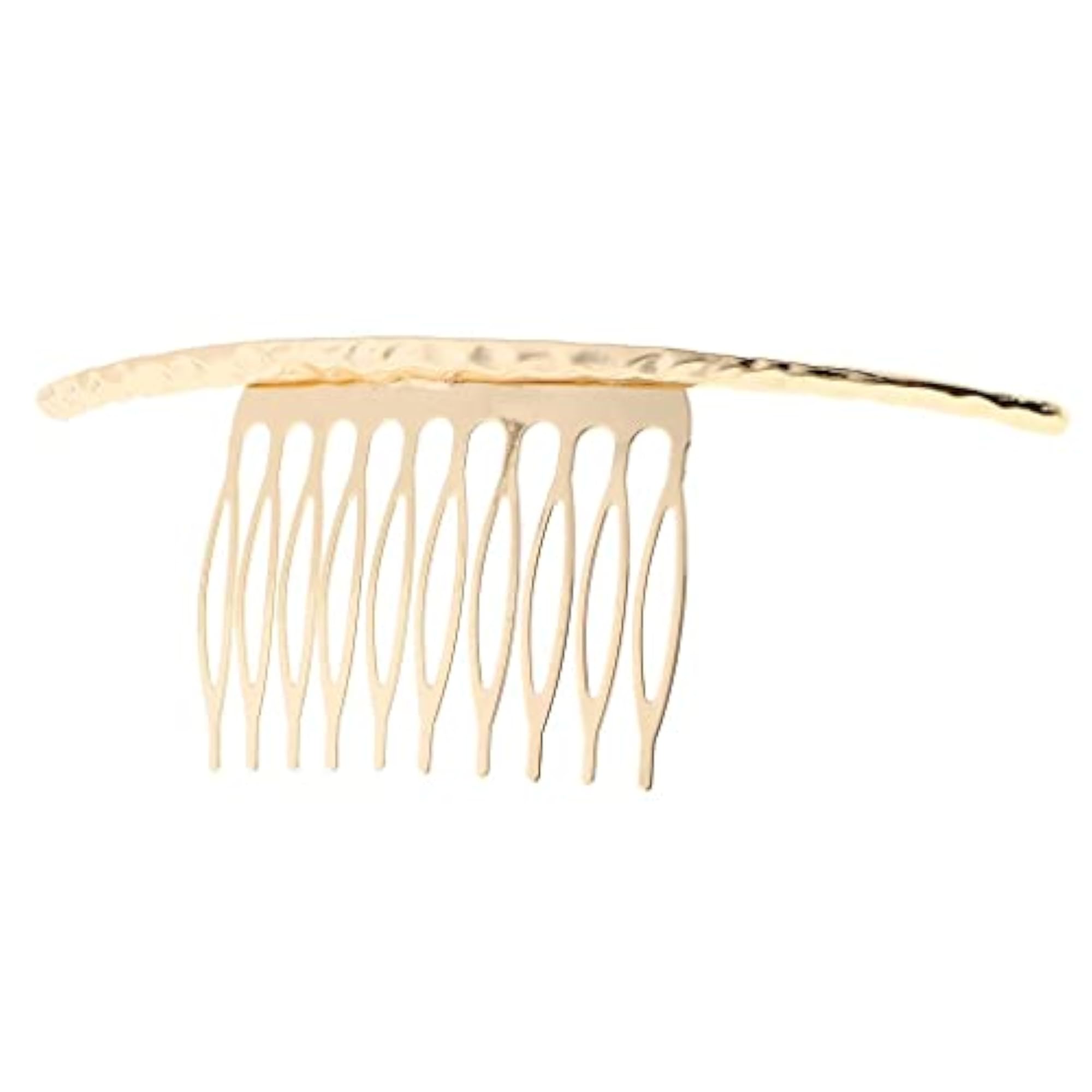 2x Retro Blank Metal Hair Comb Clips for Wedding
