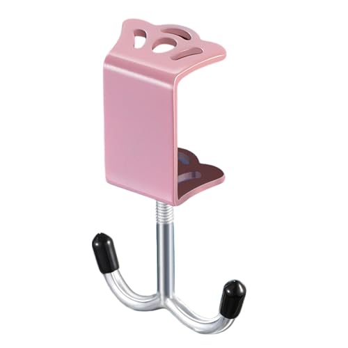 Support de sac de bureau, pince sous le bureau - Support pour fer à repasser pour écouteurs, crochets doubles, pince sous le bureau | Support de sac d'épaisseur réglable