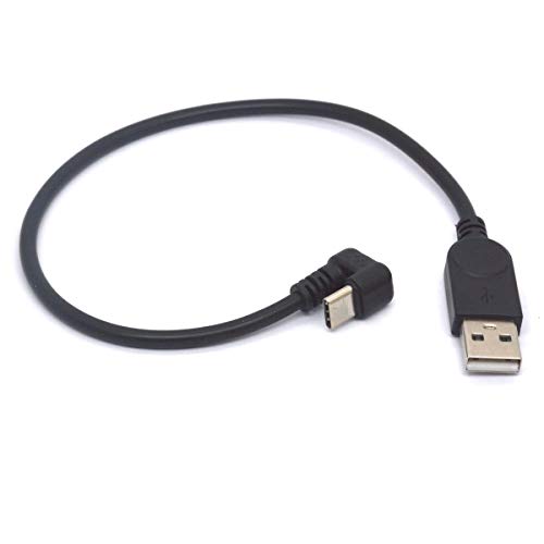Tomost Câble de chargement USB de type C 180 degrés en forme de U USB-C vers USB A mâle C Câble de synchronisation et de chargement Câble de jeu Extension de convertisseur Powerline (30 cm) Cover