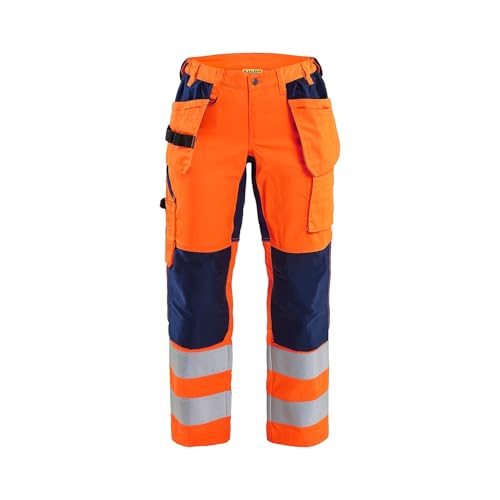 Pantalon de travail haute visibilité stretch Blaklader 7163 orange pour femme