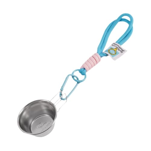 FytStycale Fishing Bait Bowl Camping Cup Reusable Tea Water Cup Stainless Steel Storage Box Fishing Accessories for BBQ Travel, Camping, Light Blue