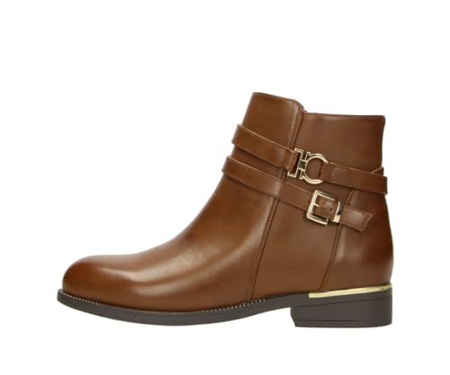 Fitters Damen Stiefelette Sina in Farbe Cognac, Damenschuhe in Übergröße, Sina 45 EU Cognac