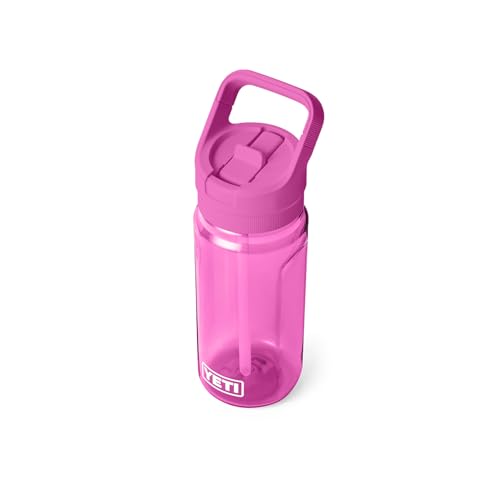 Image of YETI Yonder 600 ml /20 oz Water Bottle with Yonder Straw Cap, Wildflower Fuchsia