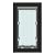 Liberty Pet Door for Walls | Clear Vinyl Dog & Cat Flap for Wall Installations | Durable & Rust-Free Aluminum Frame | Black, Large, Double Flap