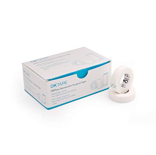 OK TAPE OKPore Medical Surgical Tape Nonwoven, 24 Rolls, 0.5*10yds