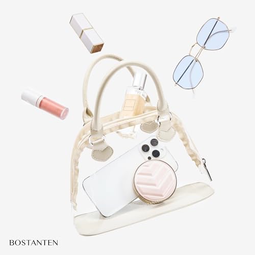 Image of BOSTANTEN Clear Bag for Stadium Approved Crossbody Purse Handbags for Concerts Sports Events