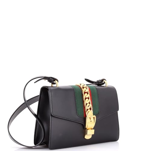 Pre-Loved Sylvie Shoulder Bag Leather Small, Black2