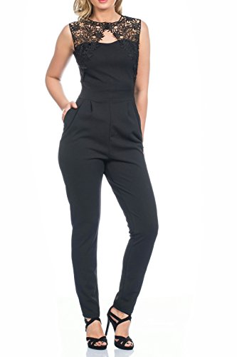 Kendindza Damen Overall Spitze (S, Schwarz Muster 1)