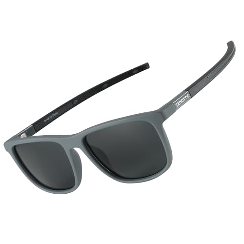 Zenottic - Gafas De Sol Polarizadas Cuadradas Para Hombre, Marco Tr90 Ligero, 100 Con Bloqueo Uv, Para Conducir, Pesca, Golf, Deportes Zenottic - Gafas De Sol Polarizadas Cuadradas Para Hombre, Marco Tr90 Ligero, 100 Con Bloqueo Uv, Para Conducir, Pesca, Golf, Deportes