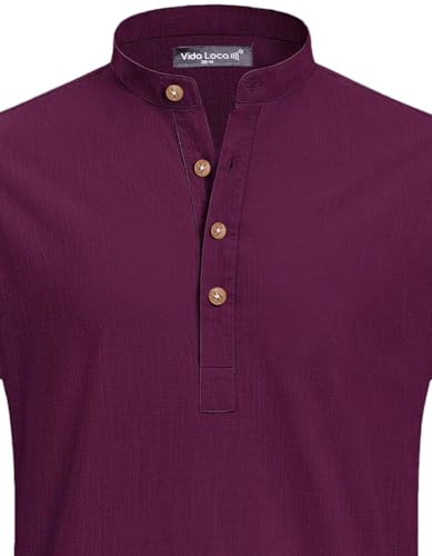 Image of Vida Loca Light Yellow Color Men Solid Cotton Blend Straight Kurta Shirt