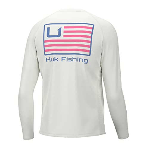 HUK Men's Pursuit Graphic Long Sleeve, Sun Protect Fishing Shirt