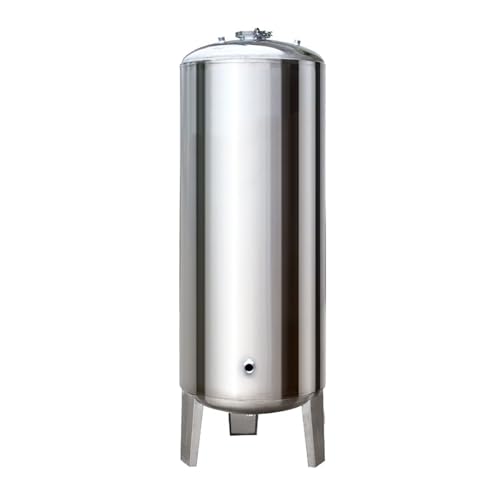 sowiynem Vertical Stainless Steel Water Pressure Tank, 15-185 Gallon Well Pump Pressurized Tank for Well Pump/Water System, Vertical Booster Tank with Mounting Kit((115x50cm/45x19in) 200L/52.8Gal)
