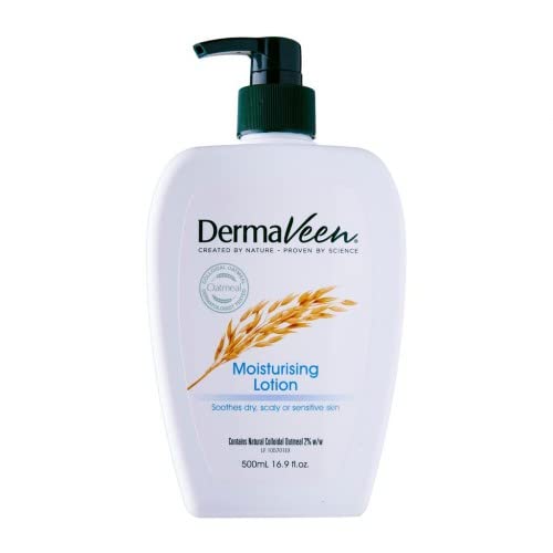 DermaVeen Moisturising Lotion 500ml - DermaVeen Moisturising Lotion is a unique soothing lotion containing natural colloidal oatmeal that restores moisture and hydration to dry