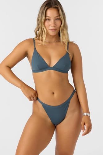 O'NEILL Womens Saltwater Solids Seaside Bikini Top, Slate, S3
