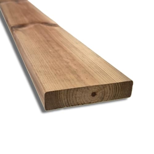 Listello in legno Impregnato da 95x21 mm, Lunghezza 220 cm, Colore Marrone, Bricolage e Fai da Te