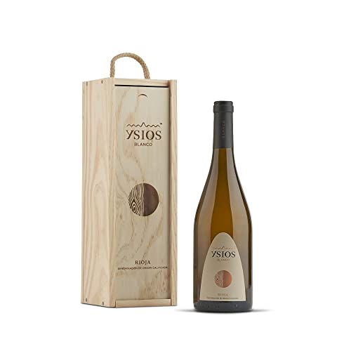 Ysios Blanco Caja de madera Premium D.O.Ca Rioja Vino - 750 ml