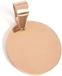 Plaquinha de Identificação Personalizável com Gravação a Laser para Cão ou Gato, Aço Inoxidável (Rose)