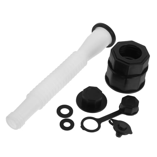 CIYODO 1 Juego Kit de Reemplazo de Boquilla para Bidón de Gas con Tapón Antideslizante y Conector de Gas Instalación Rápida y Compatible con Bidones de Aceite y