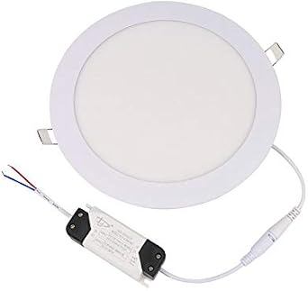 BSOD LED Panel Light 3W 4W 6W 9W 12W 15W 18W 24W Flat Lamp Round Ultra-Thin Recessed Ceiling Light Downlight Fixture Kit (Warm White, 3W)