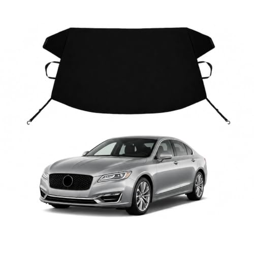 Image of MKZ Custom Windshield Cover for Ice and Snow Lin-coln MKZ Heavy Duty 600D Oxford Fabric Windshield Protector Fit Waterproof Frost Snow Cover Winter Car Accessories