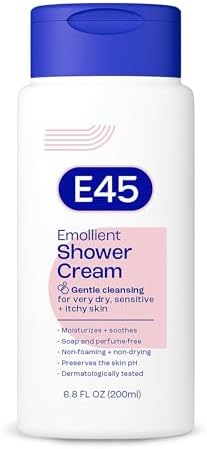 E45 Emollient Shower Cream, Body Wash for Sensitive Skin, 6.8 fl oz