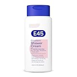 E45 Emollient Shower Cream for Very Dry, Sensitive and Itchy Skin, Cleanses, Moisturizes, and Soothes Skin, No Parabens or Sulfates, Fragrance-Free, Dermatologically Tested, 6.8 fl oz (200ml)