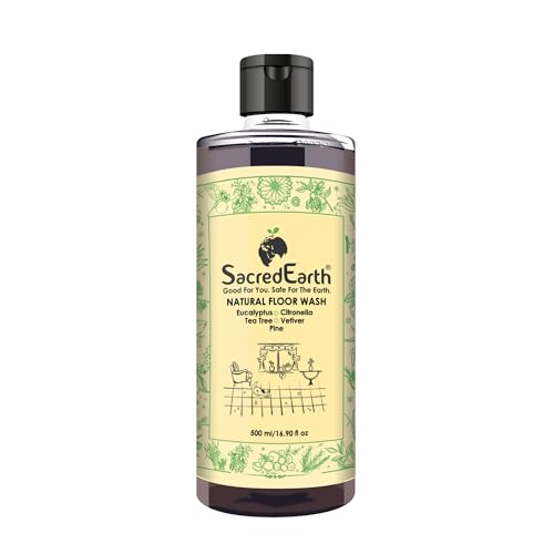 SacredEarth Natural Floor Cleaner Liquid, Eco friendly, Baby Safe, Eucalyptus,Tea Tree, Citronella & Pine - 500 ml