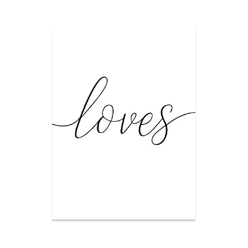 Unframed 3Set Love Wall Art Minimalist Painting, Me Love You Minimalist Black And White Canvas Line Art Print Poster, Minimal Love Wall Art Sketch Art Line Paintings Home Décor For Bedroom (8” X 10”) #TOP2