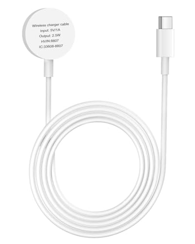 USB C Charger Cable for Apple Watch Portable iWatch Charger Fast Charging for Apple Watch Series 11 10 9 8 7 6 5 4 3 2 1 Se Ultra Smart Watch Charger Apple Magnetic Wireless Charging Cord