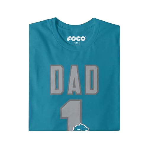 Image of FOCO NFL Mens NFL Team Logo Tee Shirt #1 Dad T-Shirt