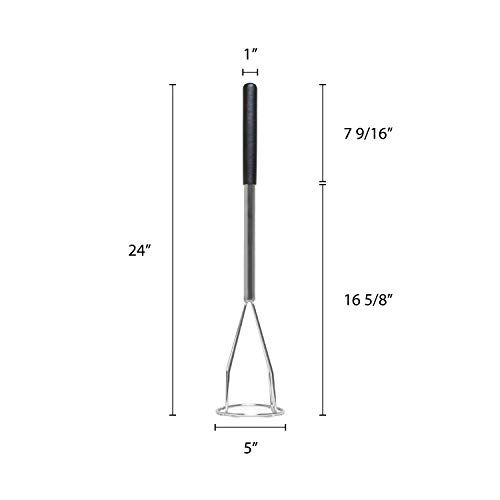 Thunder Group SLPMR024C Potato Masher, 24-Inch, Chrome Plated thumb #1