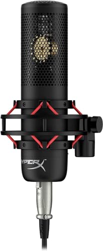 HyperX ハイパーエックス ProCast ラージダイアフラムコンデンサーマイクXLR接続対応 カーディオイド極性パター プロコンテンツクリエイター、ストリーマー向け 699Z0AA ブラック [並行輸入品]