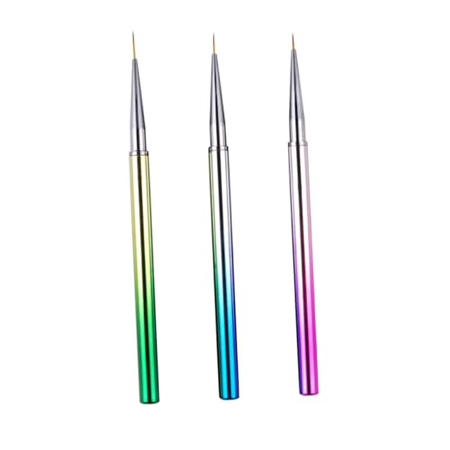 NOLITOY Herramientas De Uñas De 3Pcs Para Un Arte De Uñas Paiting Para Uñas Cepillo De Arte De Uñas Herramienta De Herramienta De Pintura Pincel