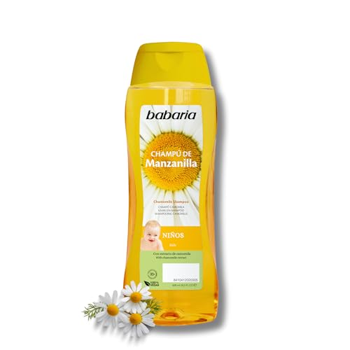 Babaria - Champu Niños De Manzanilla | Champu Sin Sulfatos Ni Parabenos 600ml | Champú Niños Mayores De 1 Año | Para Todos Los Cabellos