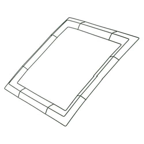 Happyyami Cane Wreath Frames Metal Square Wreath Frame Iron Wire Wall Decor for Living Room