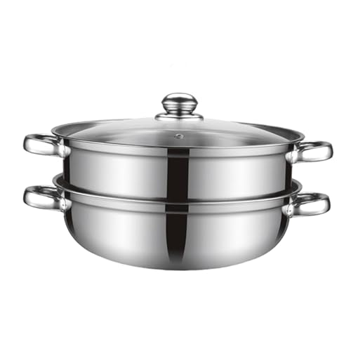 ANSNOW Olla Vaporera de 2 Nide Acero Inoxidable para Cocinar