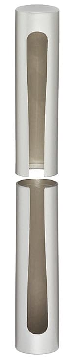 cyclingcolors 2x Couvre gond cache paumelle fenêtre porte portail Charnière Capuchon Protection Meuble Douille, 17mm blanc longueur 142mm plastique