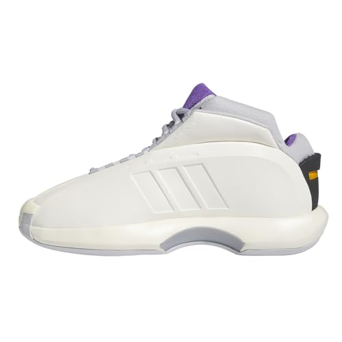 adidas Mens Crazy 1 Basketball Sneakers Shoes - Grey, Purple, White - Size 8 M3