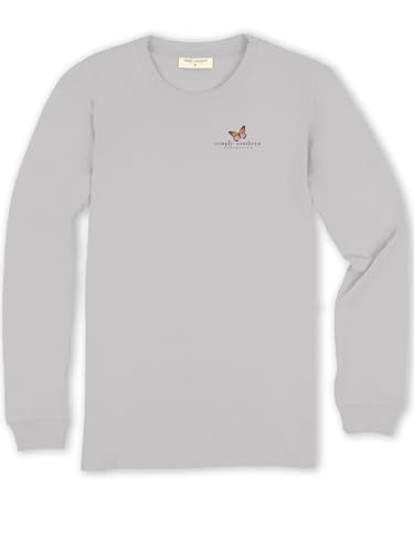 Simply Southern Remember Everything Will Be Alright - Floral Butterfly - Adult Long Sleeve T-Shirt2