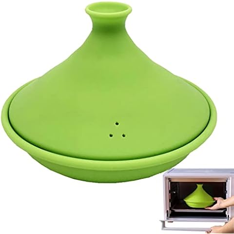 BIUDUI Tagine Pot | Silicone Tagine Pot For Microwave Oven,Moroccan Tagine Pots For Cooking And Stew Casserole Slow Cooker For Kitchen Supplies Cover