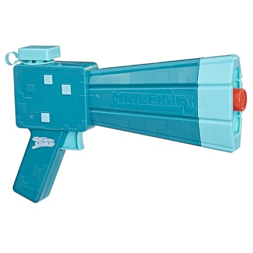 Nerf Super Soaker Minecraft Blaster à Eau Glow Squid