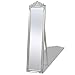 Produktbild BLXCOMUS Freistehende Spiegel Barock Stil Silber Spiegel Größe: 39,9 x 160 cm (W x H)