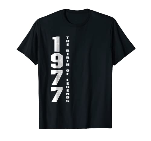 43e anniversaire année 1977 légende naissance année de construction cadeau T-Shirt