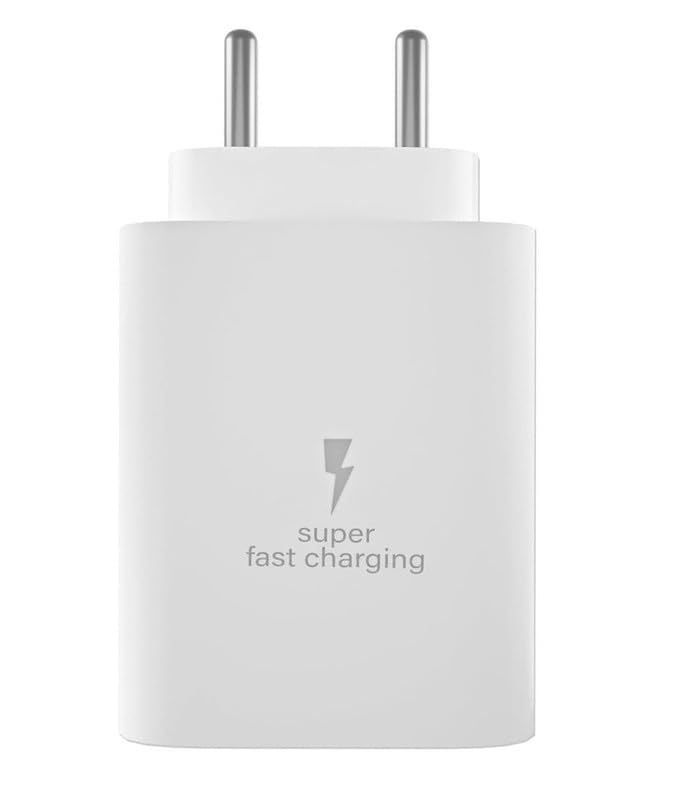 Image of 25W Type C Charger for Galaxy M05 /M15 /F15 /A15 /M35 /A35 /A55 /M55 /M34 /M14 /F34 /F14 /F54 /A14 /S24 /S23 /S21 Fe /S23 Fe /S24 /S24 Plus /Z Fold /Flip /6 /5 /4 /3 Super Fast USB-C Charging Adapter P