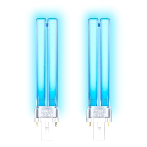 UPPZLLXU 7W Ampoule de Remplacement UVC G23 PLS, Ballast Inductif, pour Clarificateur Bassin,...