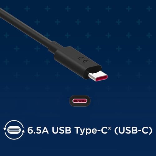 Image of Mudo Motorola 68W Turbopower Original Fast Smartphone Charger Combo With 6.5 Amp Type-C Cable|6 Month Warranty|Compatible With Moto G84,G73,G60,Edge 30,Edge 40,Edge 50,Fusion 50 /60,S30 Pro&More,Black